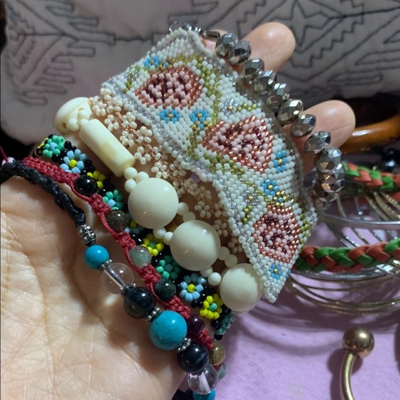 Colorful Women's Jewelry bracelet lots used Japan bought $20 - Picture 1 of 9